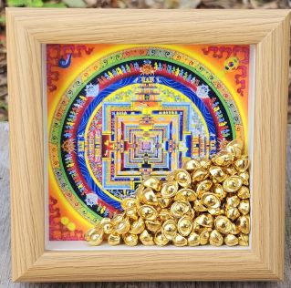 Tranh để bàn mandala Kalachakra mẫu 7